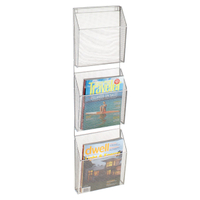 Silver Mesh 3-Pocket Wall Organizer | $39.99&nbsp;