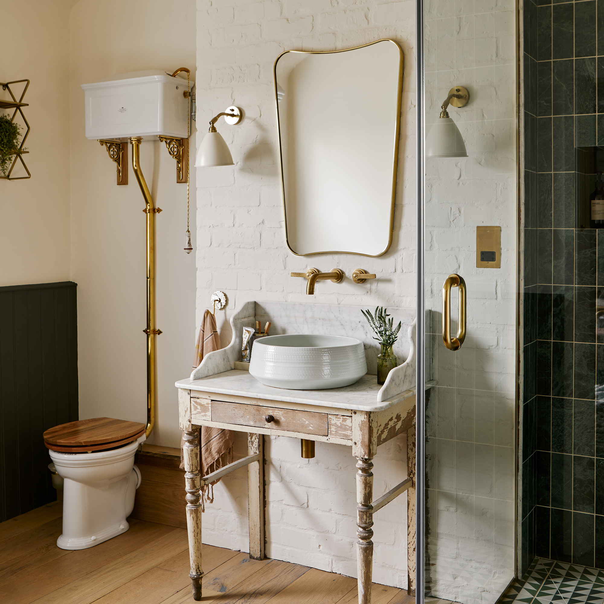 Bert and May founder bathroom