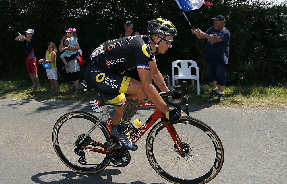 Sylvain Chavanel (FRA - Direct Energie) went on along after being in the stage 2 breakaway at the Tour de France