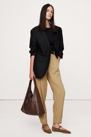 Banana Republic Soma High-Rise Barrel-Leg Pant