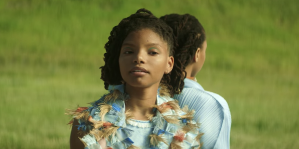 Halle Bailey in Chloe x Halle music video Drop