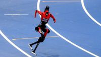 the Honor Lightning running at the 2026 World Humanoid Robot Games