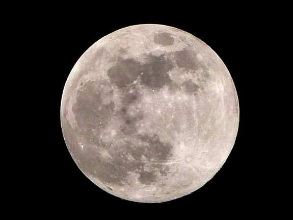 The moon shines in this image from General Santos City, Philippines by skywatcher Peter Jones Dela Cruz on July 3, 2012.