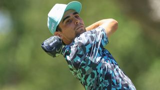 Joaquin Niemann takes a shot during LIV Golf Andalucia