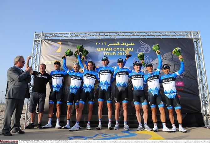 Garmin won the TTT in the 2012 Tour of Qatar