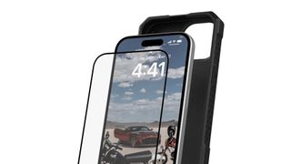 UAG screen protector with iPhone 15