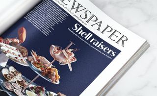 Our Newspaper section sees the return of the seafood tower, which has been elevated to contemporary new heights.
