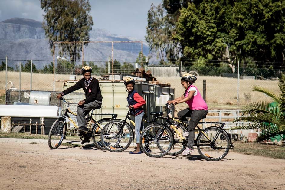 A total of 10 bikes were handed out