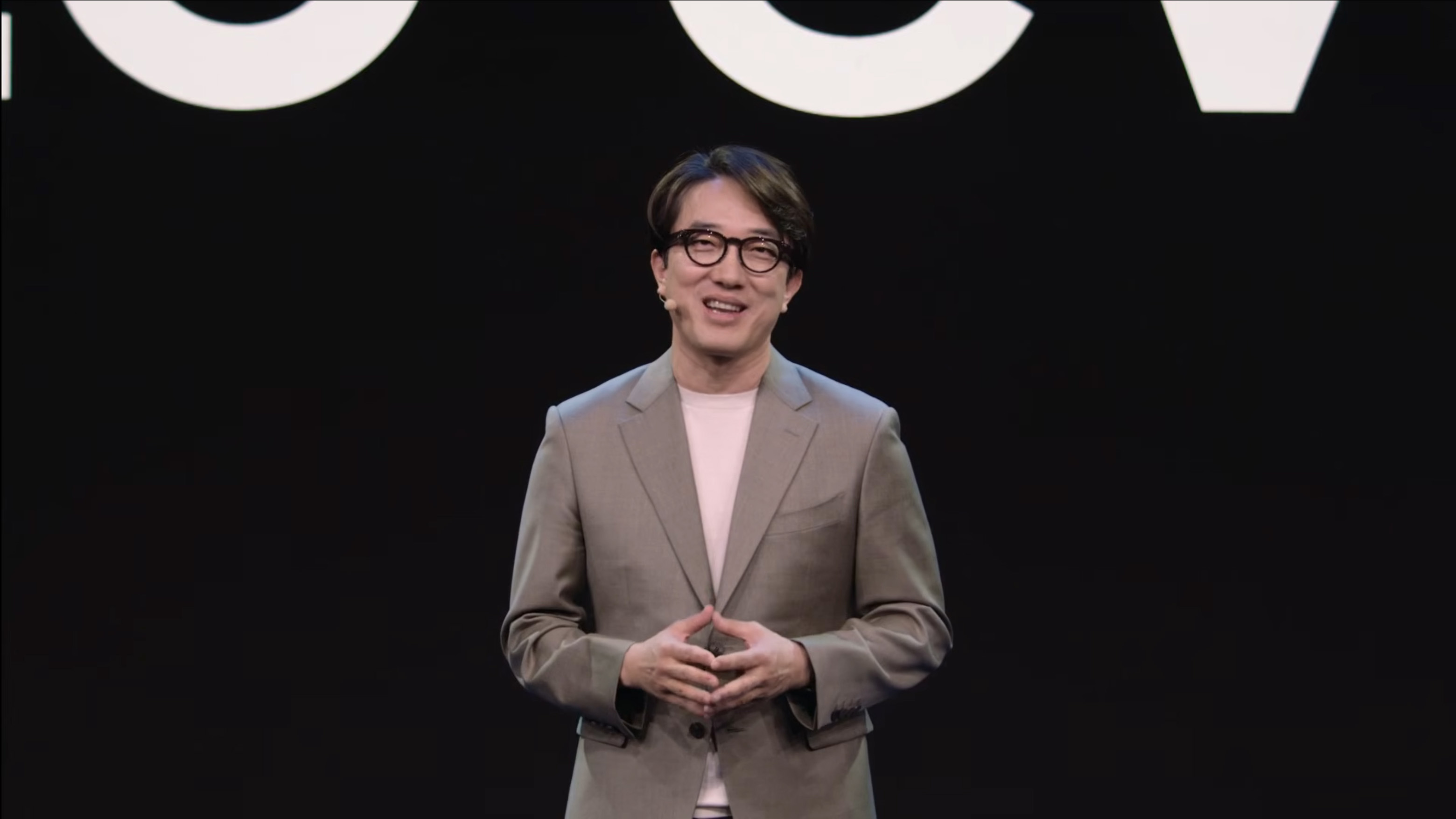 Samsung Intelligent Eyewear on stage at Unpacked July 2026