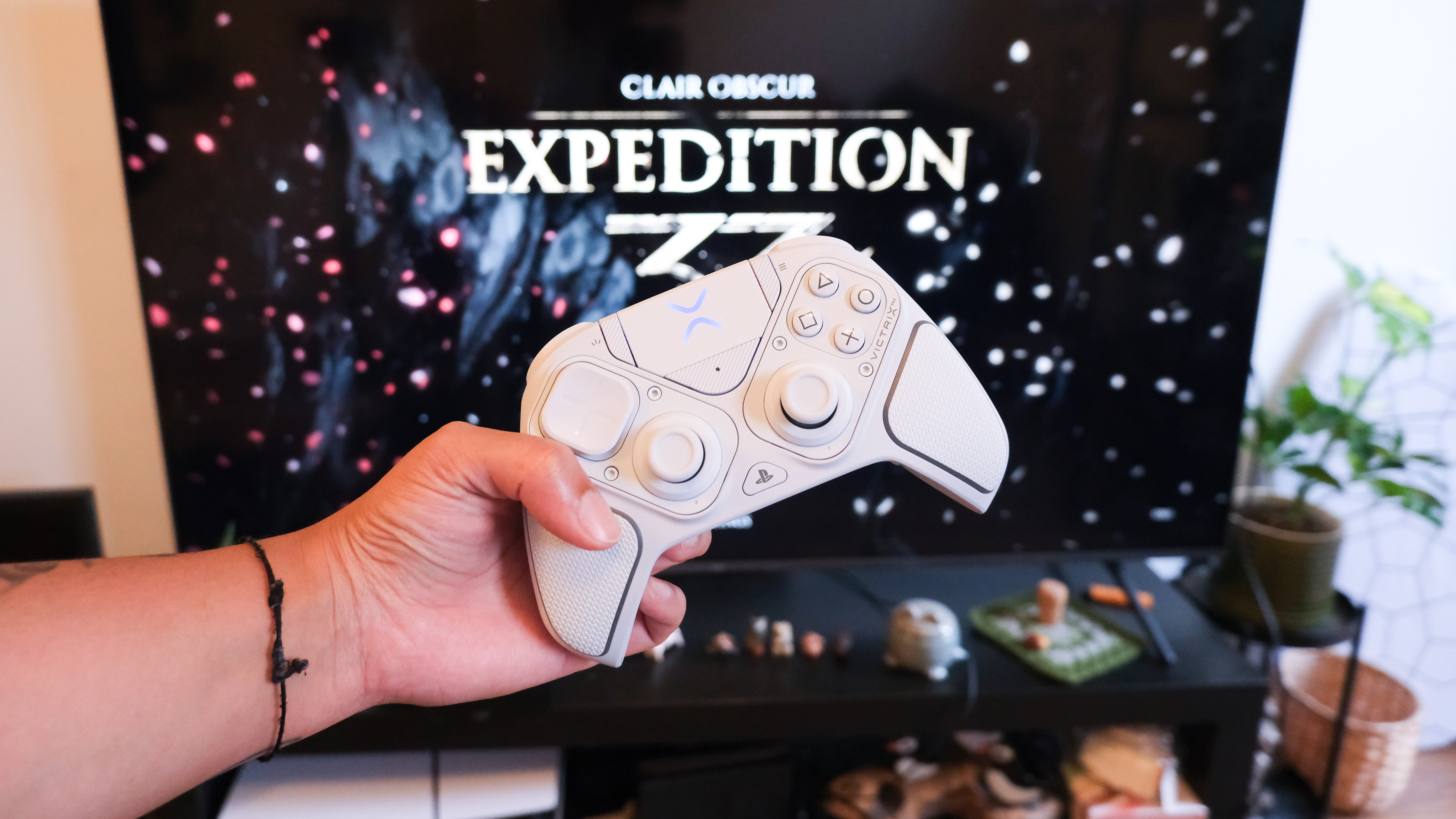 A Turtle Beach Victrix Pro BFG Reloaded controller for PS5