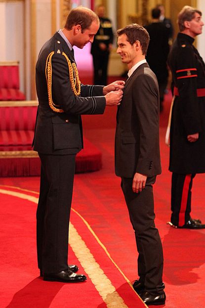 Andy Murray and Kim Sears at Buckingham Palace