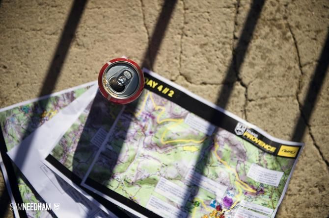 The maps for the day's route