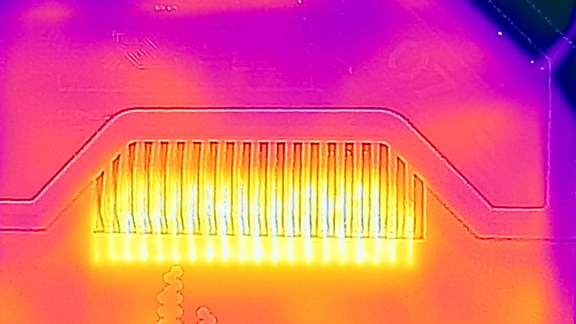 نقشه حرارتی دریچه در روتر Asus ROG Rapture GT-BE19000AI