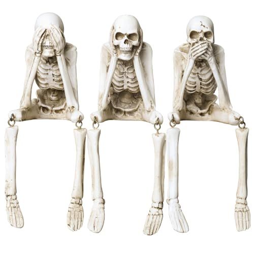 3-Piece Skeleton Figurines 