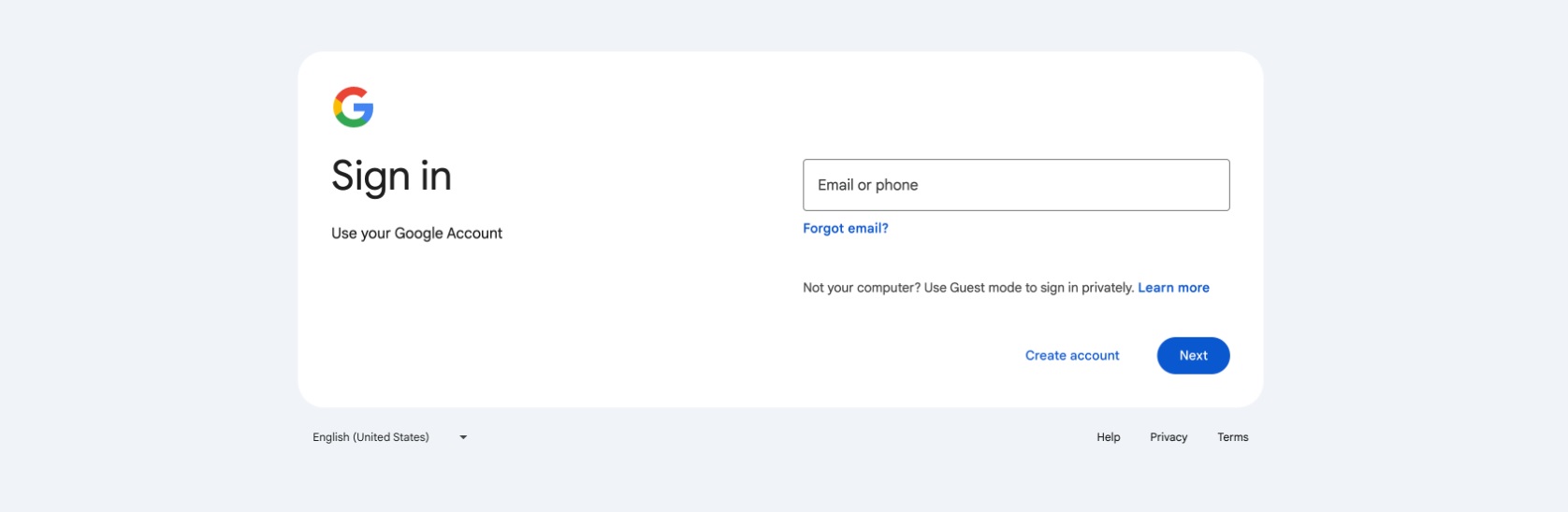 Google has redesigned its Account sign-in interface to look more modern and in line with its Material You design.