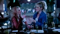 Samara Weaving and Kathryn Newton in READY OR NOT 2: HERE I COME