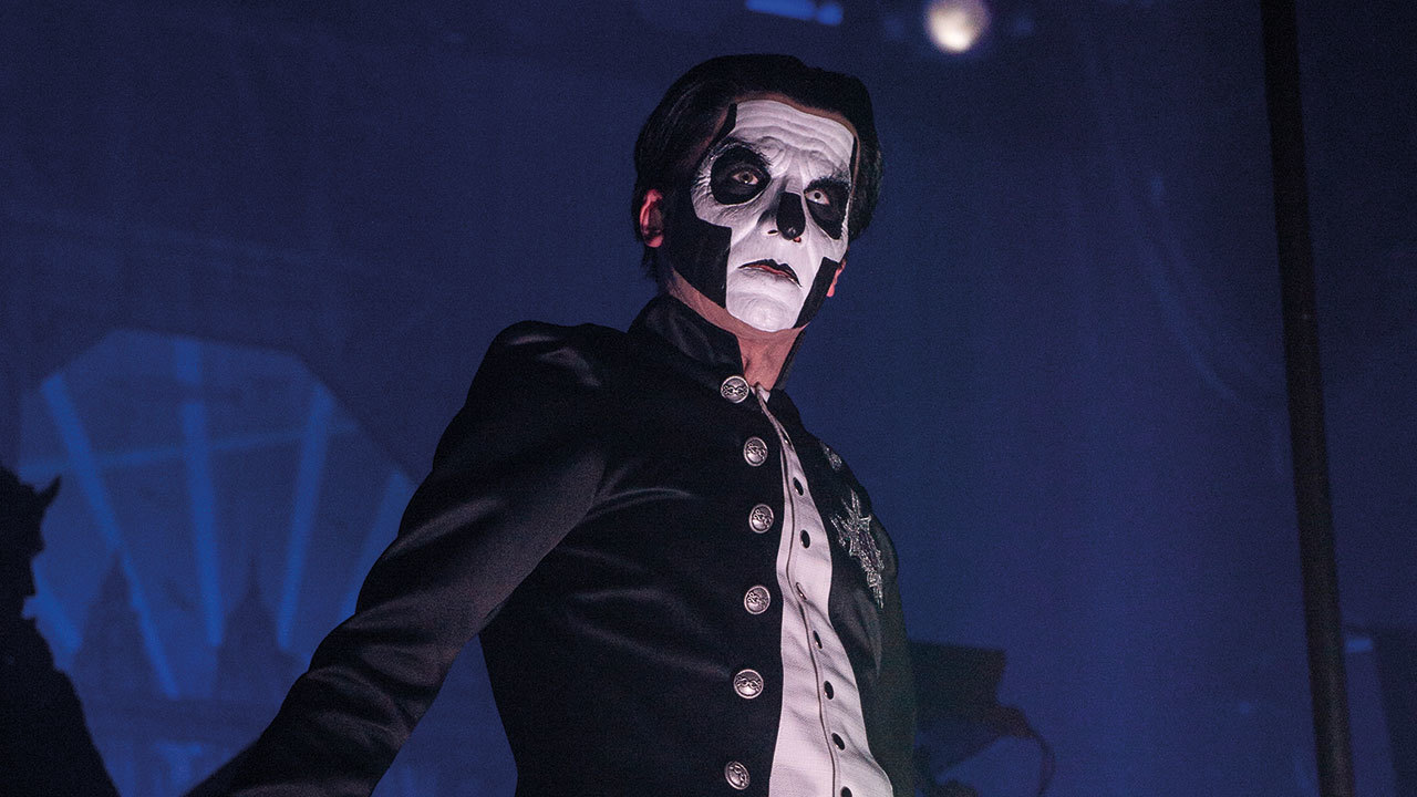 A photograph of Ghost on stage