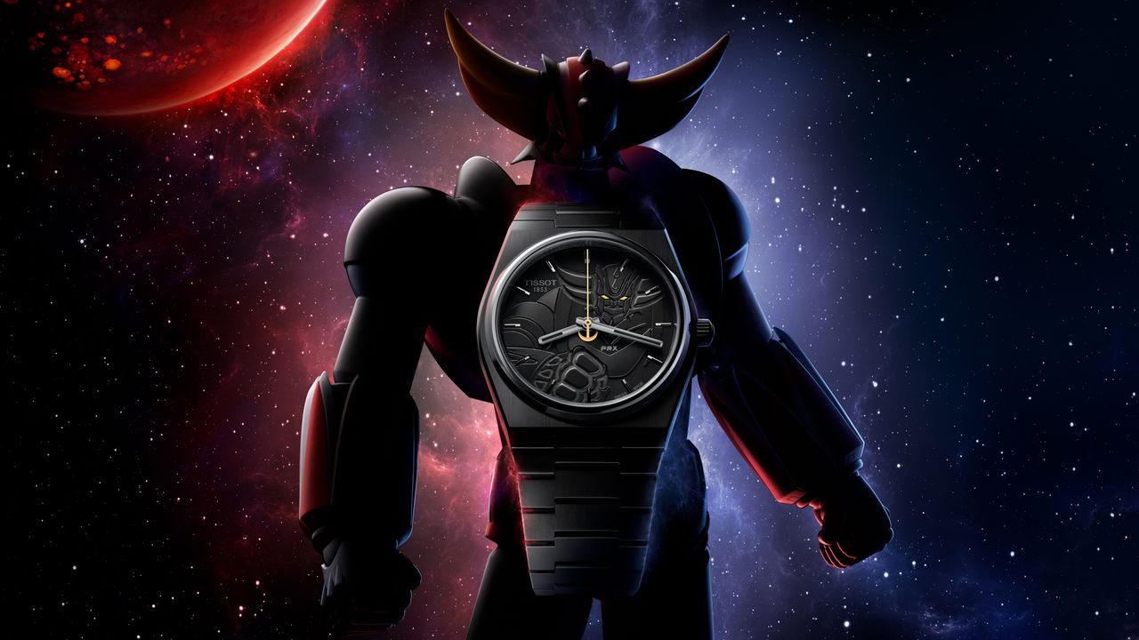 This stealthy black Tissot PRX marks 50 years of UFO Robot Grendizer