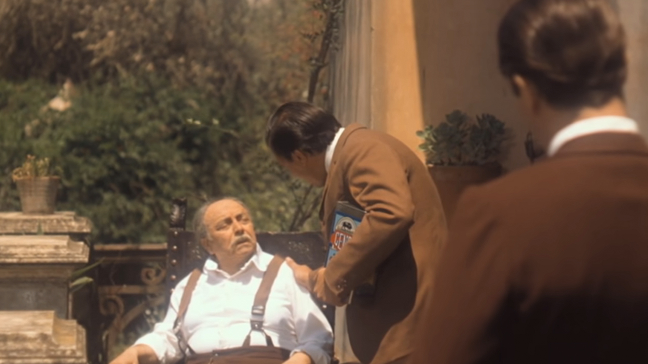 A scene in The Godfather