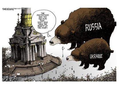 Political cartoon Russia Ukraine