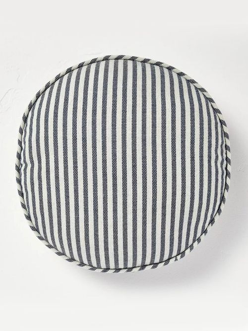Round Throw Pillow Blue Stripe - Hearth & Hand with Magnolia