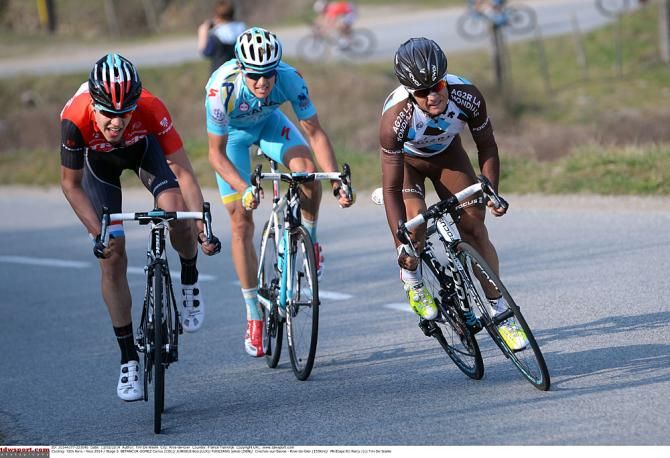 Carlos Betancur, Bob Jungels and Jakob Fuglsang