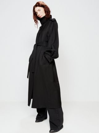Belted Fluid Trench Coat