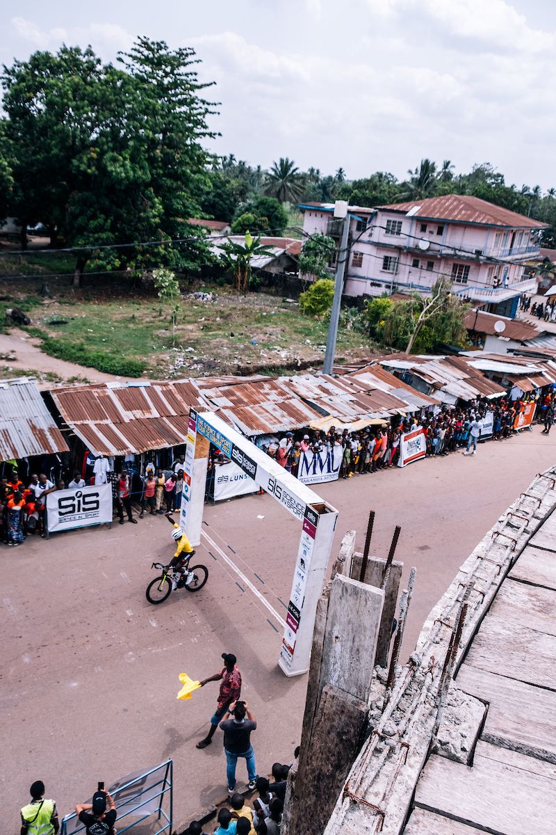 Picture by Oskar ScarsbrookSWpixcom 2630042023 Cycling SIS Science in Sport Tour de Lunsar 2023 Sierra Leone Africa