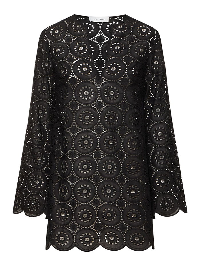 Matteau, Broderie Anglaise Mini Tunic Dress