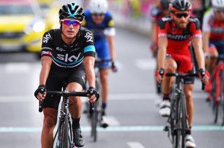 Peter Kennaugh returned to racing at the Tour de Pologne after his Tour of California crash