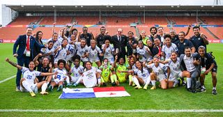巴拿马2023年女足世界杯阵容:巴拿马姿势辐透后2023年女足世界杯预选赛出线在2023年国际足联世界杯巴拉圭之间在比赛匹配和巴拿马怀卡托体育场2月23日,2023年,新西兰汉密尔顿。