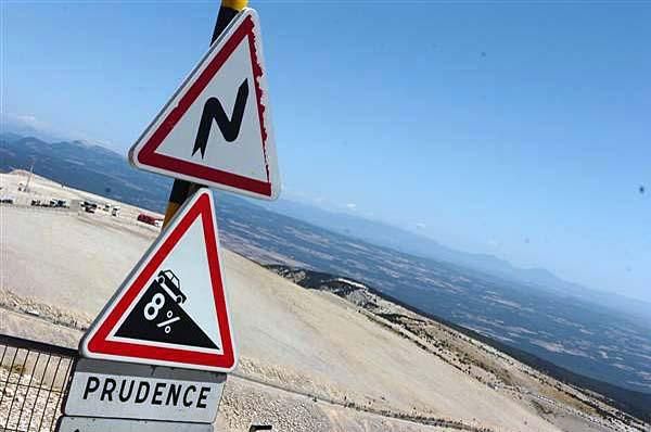 Good thing the riders didn't have to race down!