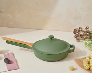 Image of Our Place Always Pan in Kitchen in Sage Green
