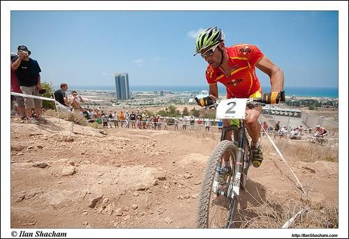 Jose Antonio Hermida Ramos (Spain) races to an eventual fifth place