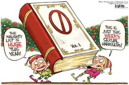 Political cartoon U.S. Christmas sexual misconduct