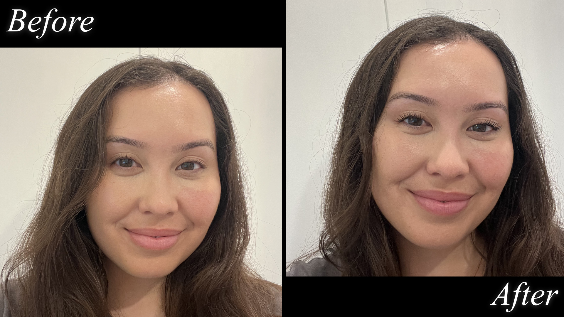 Catharine Malzahn before and after testing L'Oréal Paris Paradise Big Deal Waterproof Mascara
