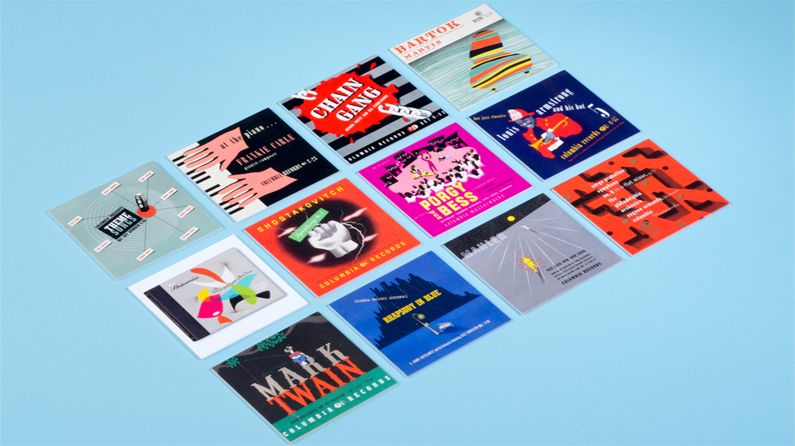 50 business cards celebrate the father of record sleeve design ...