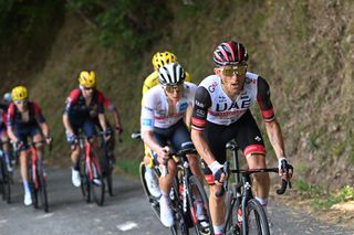 Rafal Majka supporting Tadej Pogacar at the Tour de France