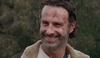 rick smiling walking dead