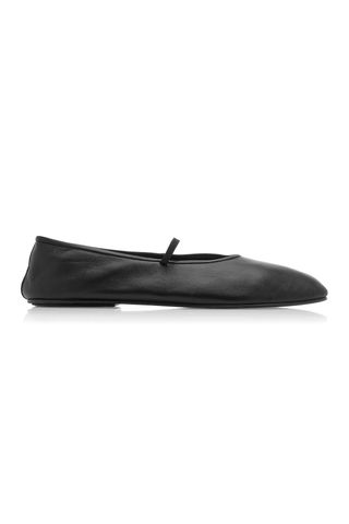 The Row Leather Ballet Flats
