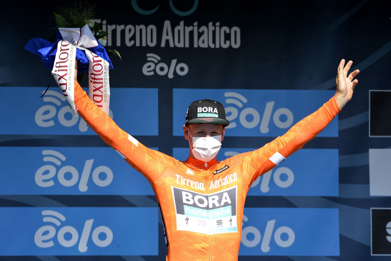 Tirreno Adriatico 2020 55th Edition 1st stage Lido di Camaiore Lido di Camaiore 133 km 07092020 Pascal Ackermann GER Bora Hansgrohe photo Tommaso PelagalliBettiniPhoto2020
