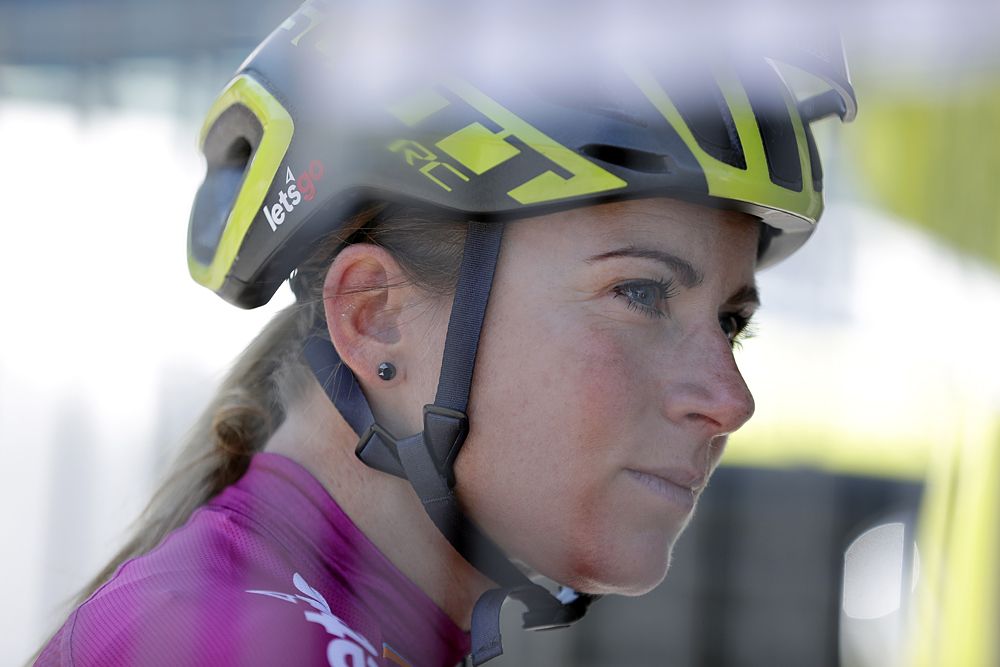 Annemiek van Vleuten (Mitchelton-Scott) racing at Emakumeen Bira