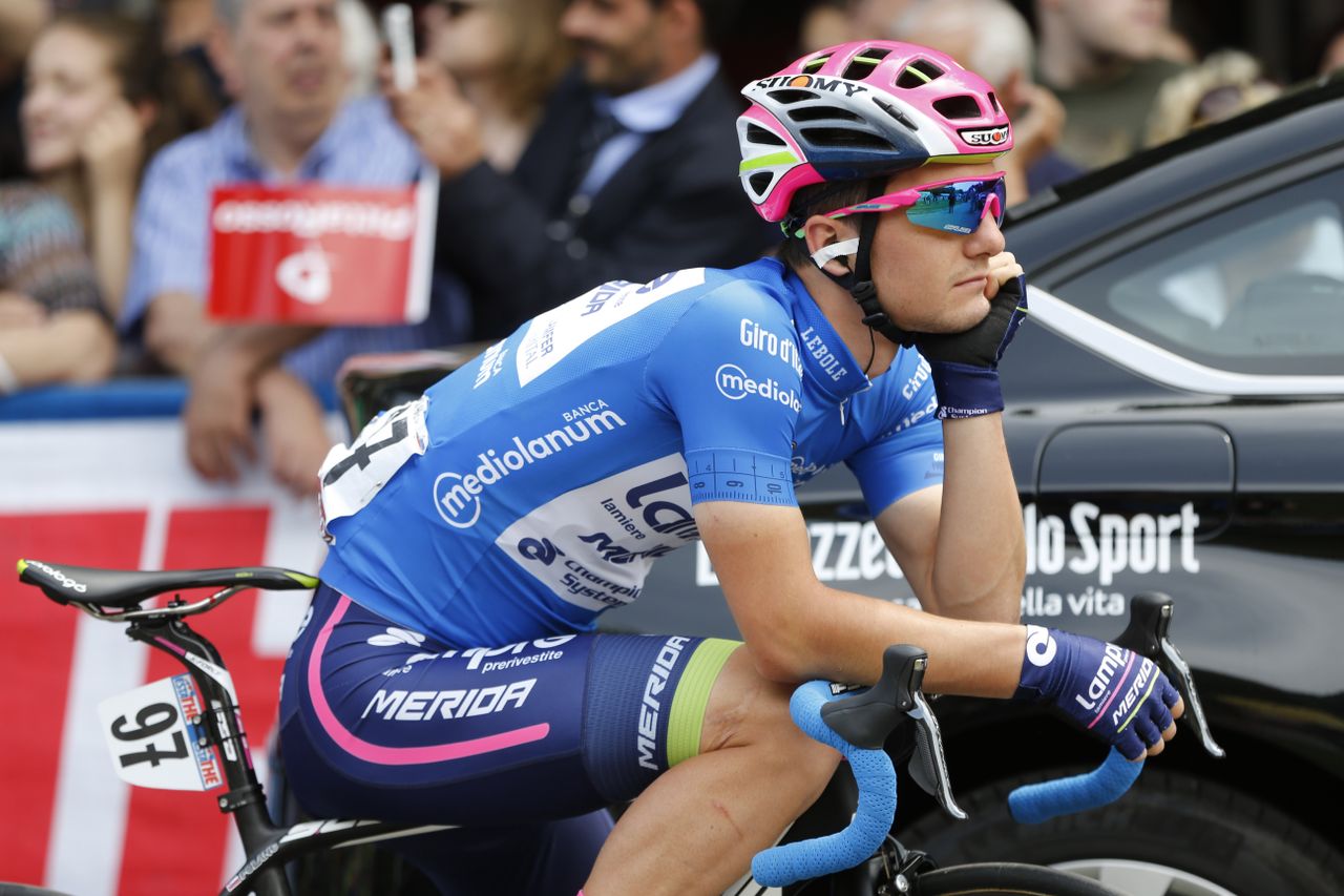 Mountains classification leader and stage 5 winner Jan Polanc