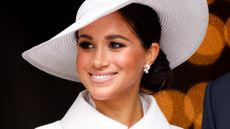 baby Lilibet's birthday - Meghan Markle attends a National Service of Thanksgiving to celebrate the Platinum Jubilee of Queen Elizabeth II at St Paul's Cathedral on June 3, 2022 in London, England