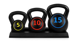 Best Home weights deals: image shows Best Choice Products 3-piece kettlebell set