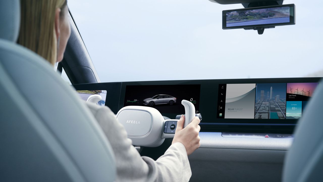 The Sony Honda Mobility Afeela concept car