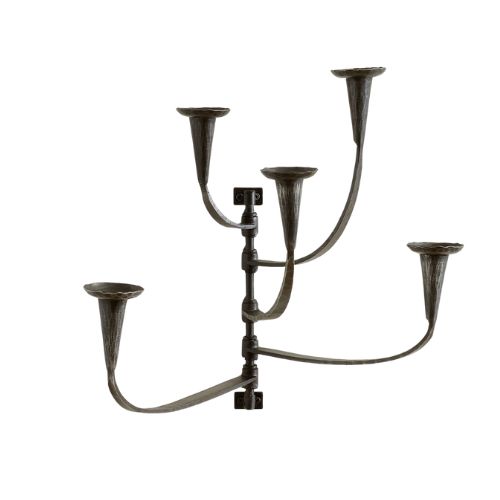Pottery Barn, Janus Iron Wall Candelabra