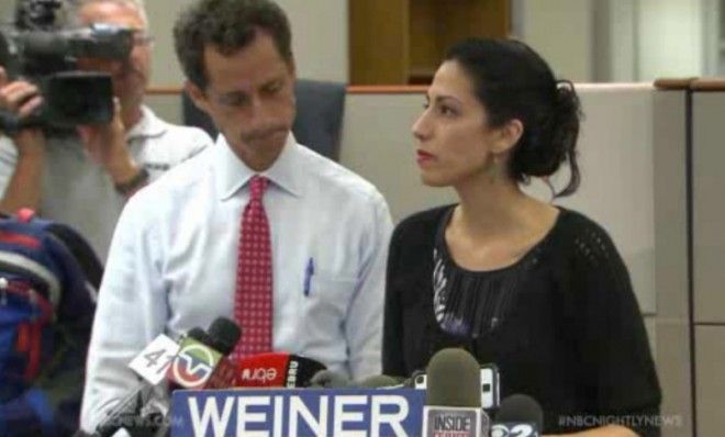 Anthony Weiner and Huma Abedin