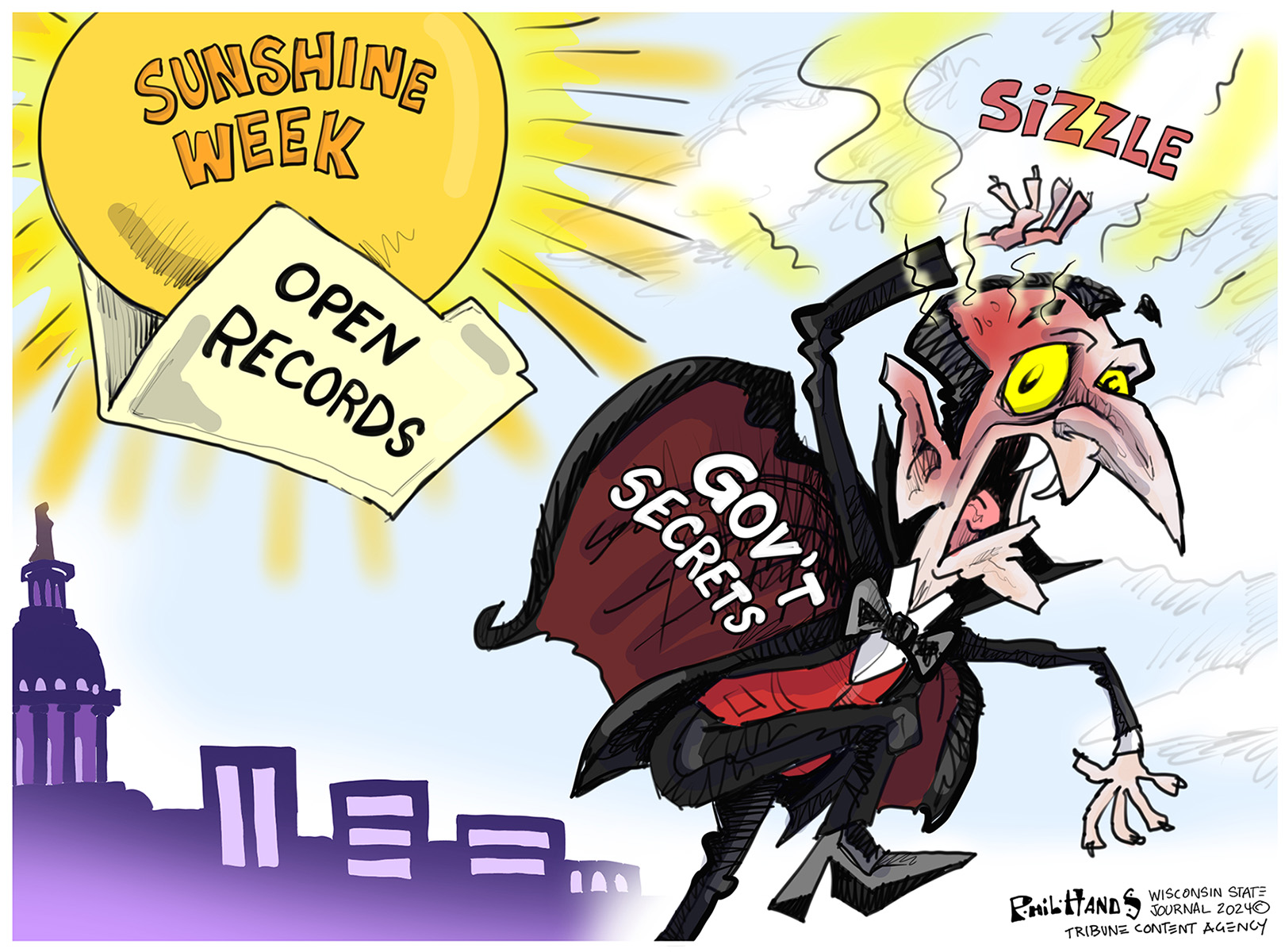 Political cartoon