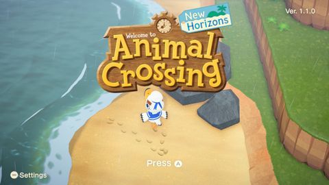 Animal Crossing New Horizons Title Screen
